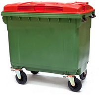 4wheeled industrial skip bin