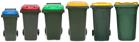 wheelie bins all sizes